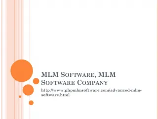 MLM Software, MLM Software Company - slide 1