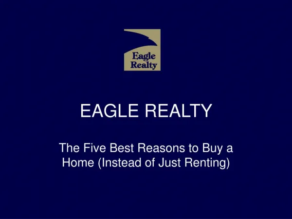 The Five Best Reasons to Buy a Home (Instead of Just Renting)