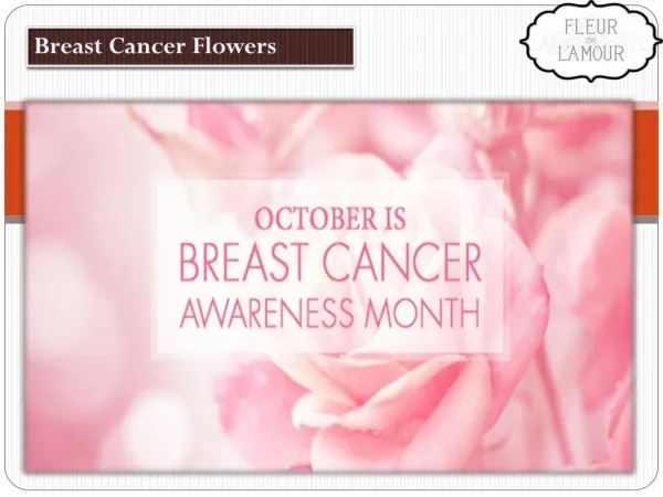 Breast Cancer Flowers