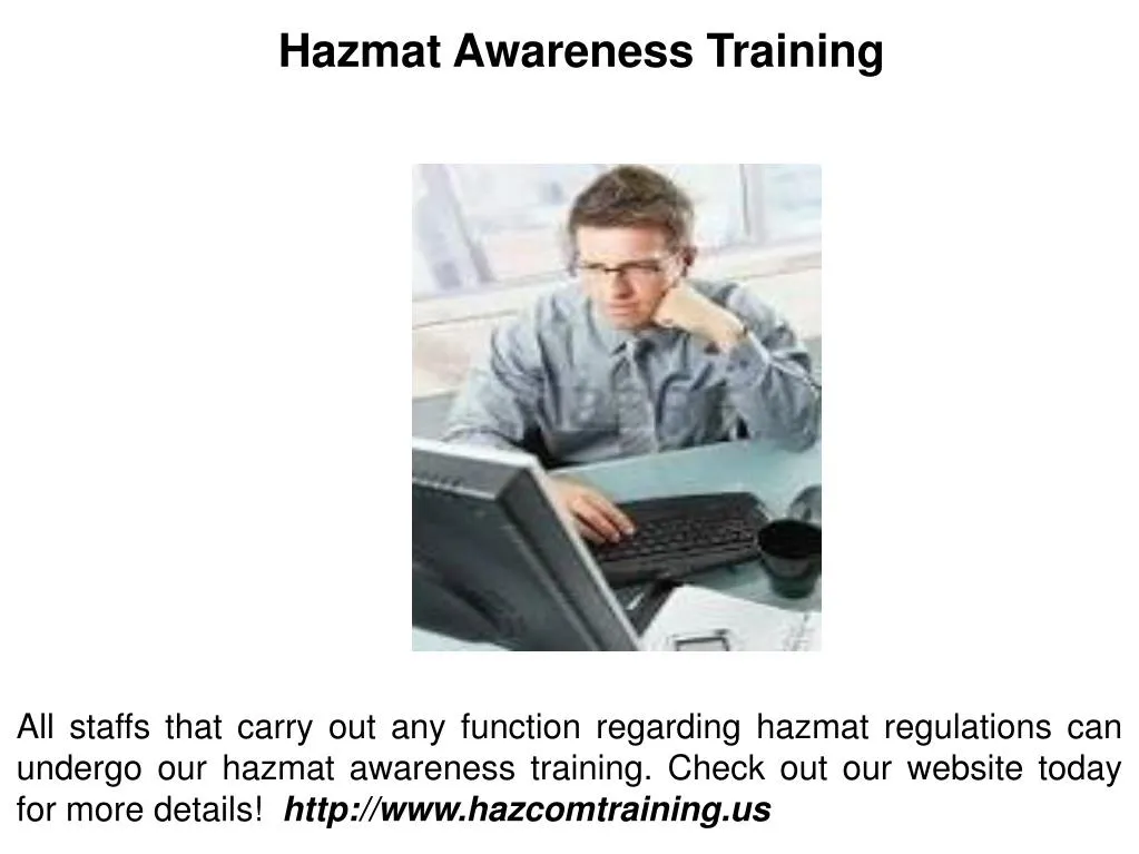 hazmat awareness training