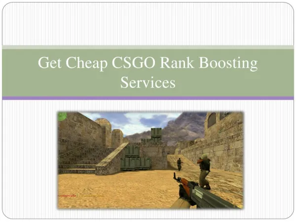 Cheap CSGO Rank Boosting Services