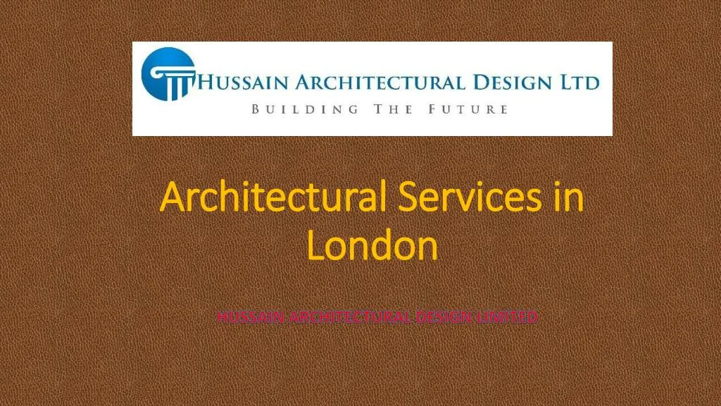 architectural services in london