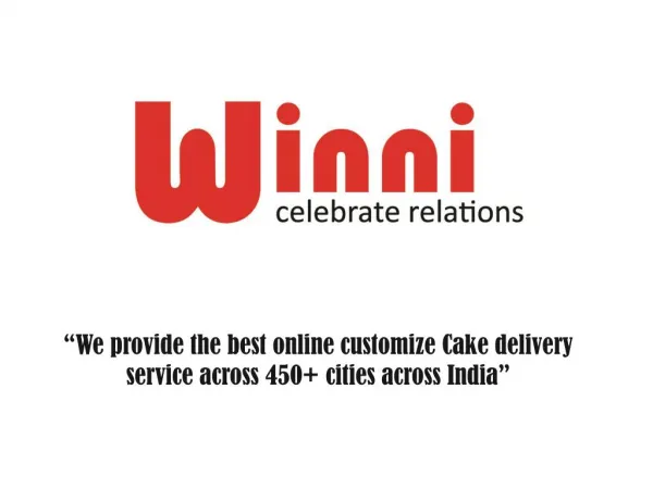 online cake delivery in India