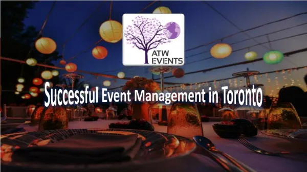 Successful Event Management in Toronto