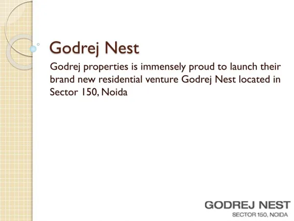 Godrej Nest Noida