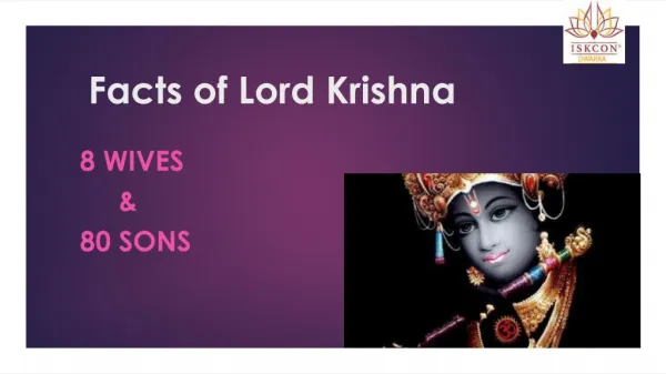 Interesting Facts About Lord Krishna