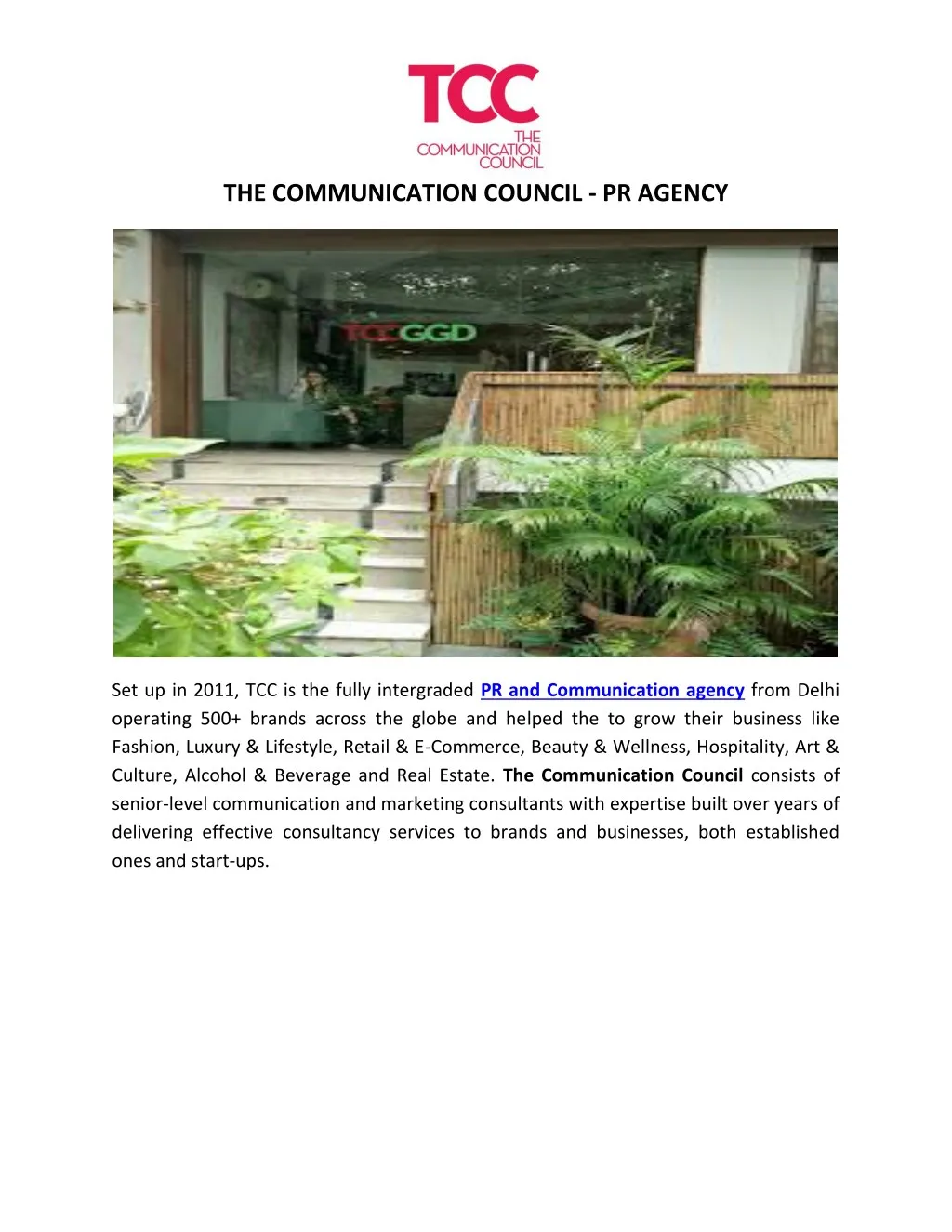 the communication council pr agency