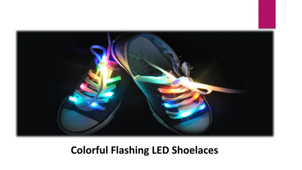 colorful flashing led shoelaces