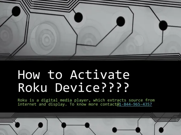 How to Activate Roku Device?