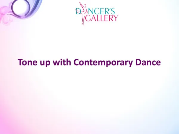 Tone up with Contemporary Dance