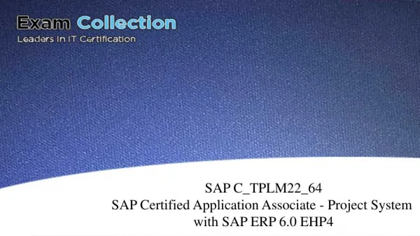 SAP C_TPLM22_64 Download VCE, C_TPLM22_64 Guide PDF