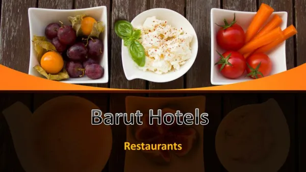 Barut Hotels - Restaurants