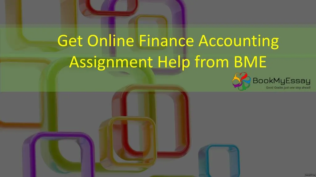 get online finance accounting assignment help