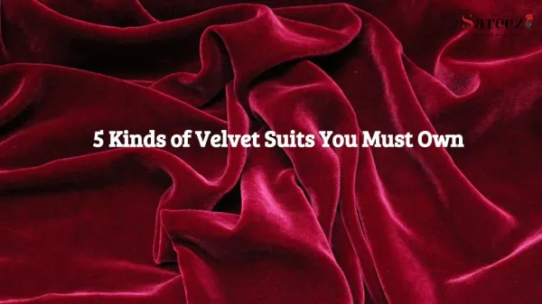 5 Types Of Velvet Salwar Suits - Perfect Party Wear Collection