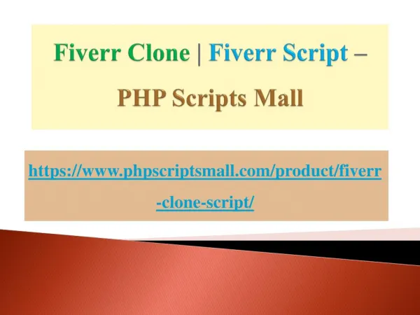 Fiverr Clone | Fiverr Script – PHP Scripts Mall