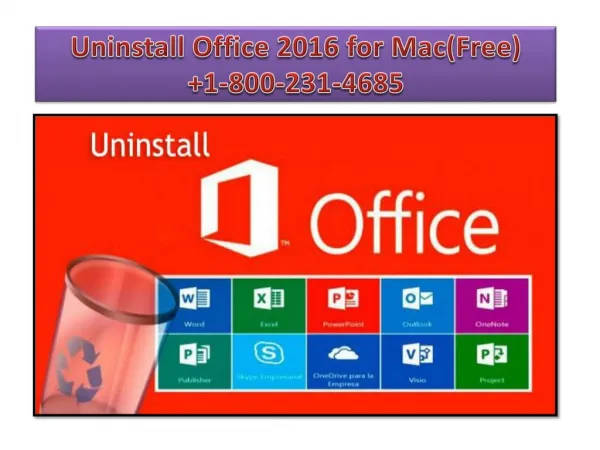 Uninstall Microsoft Office 2016 for Mac(Free):1-800-231-4685