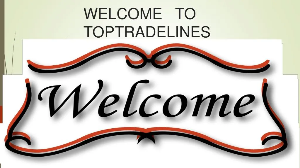 welcome to toptradelines