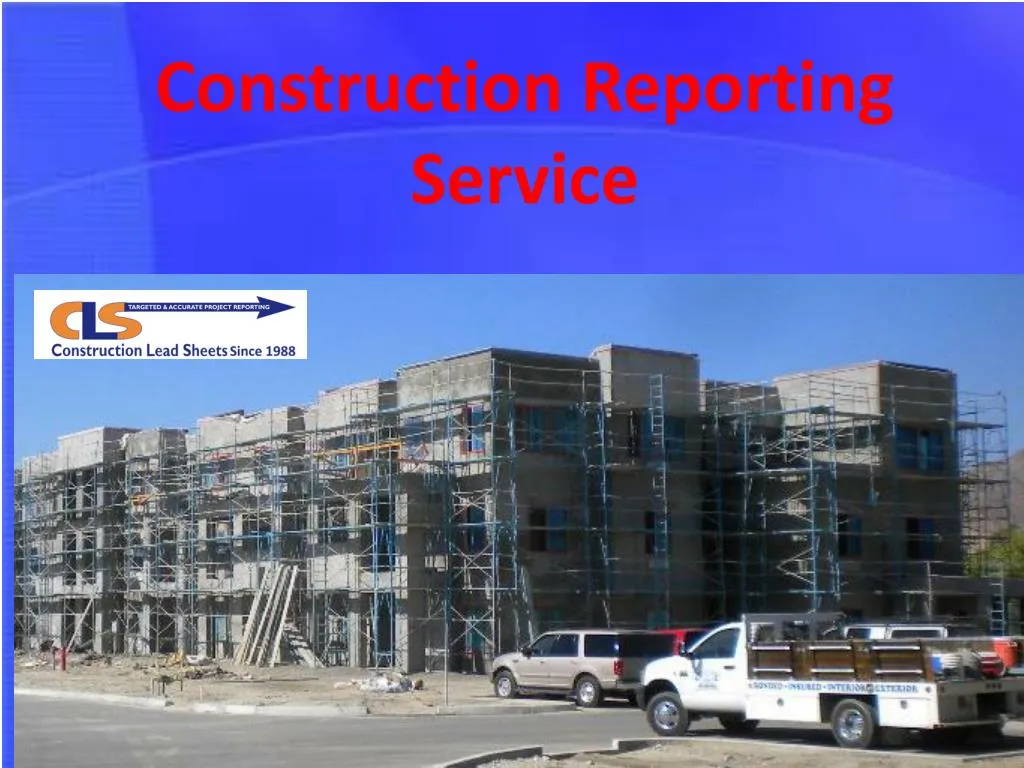construction reporting service