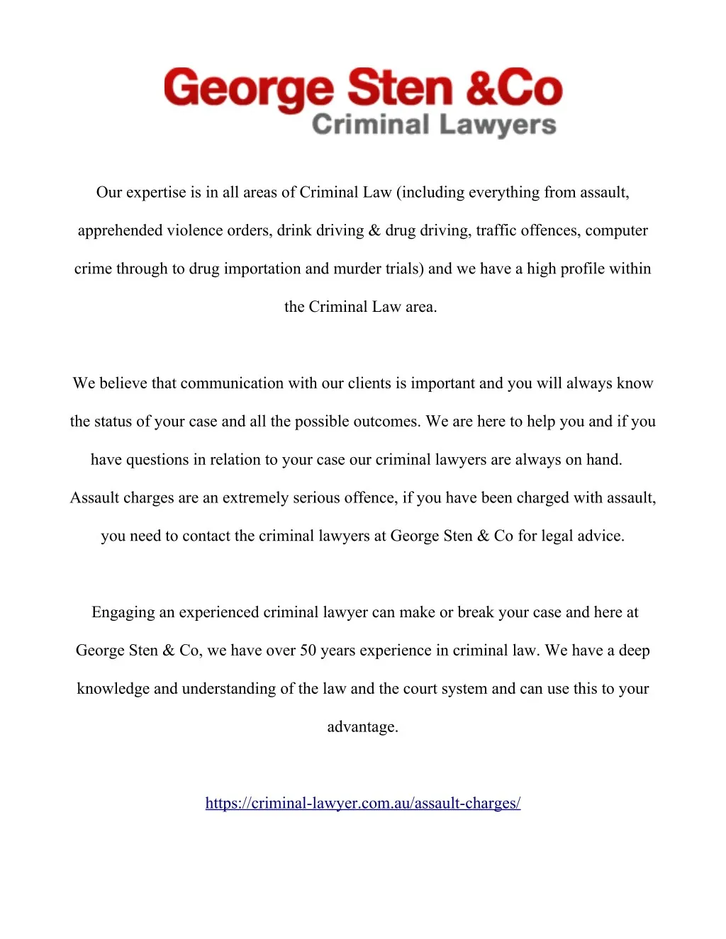 our expertise is in all areas of criminal