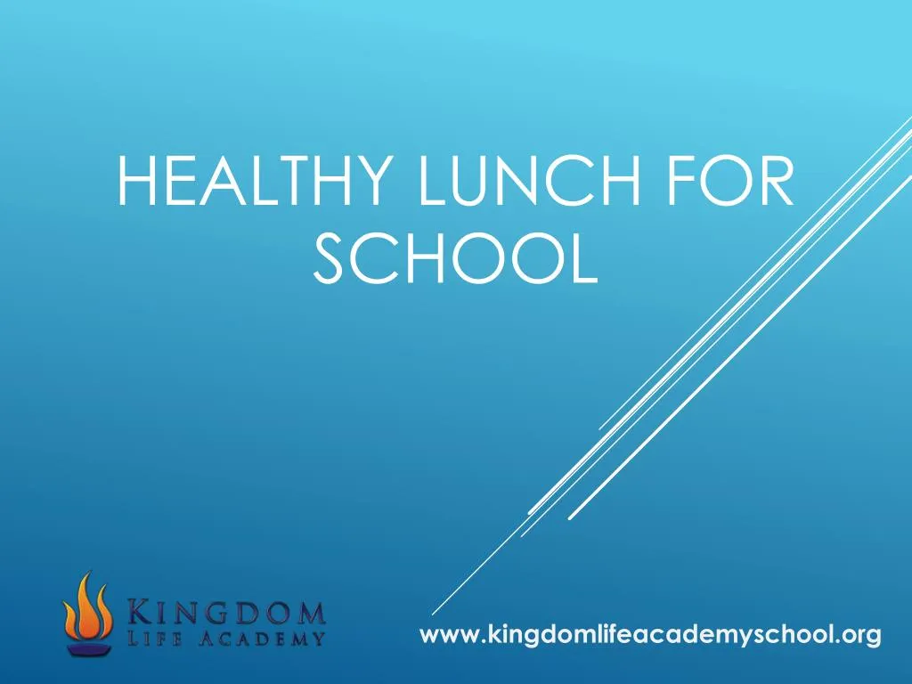 healthy lunch for school