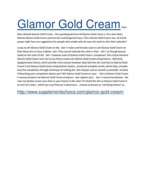 http://www.supplementschoice.com/glamor-gold-cream/