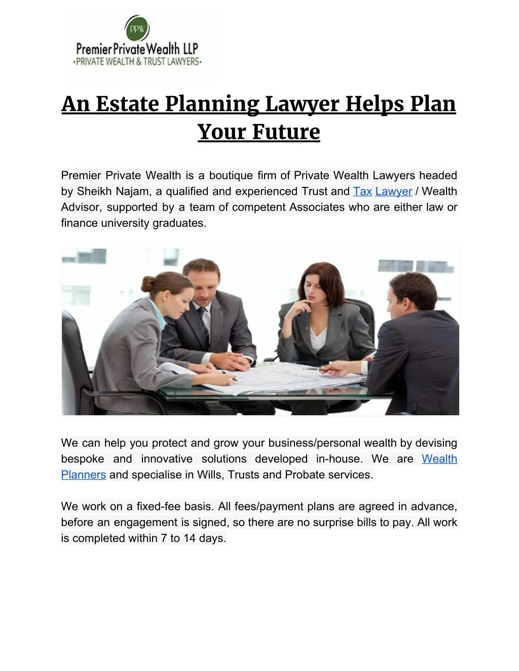 an estate planning lawyer helps plan your future