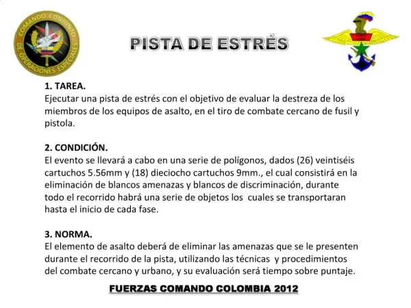 FUERZAS COMANDO COLOMBIA 2012