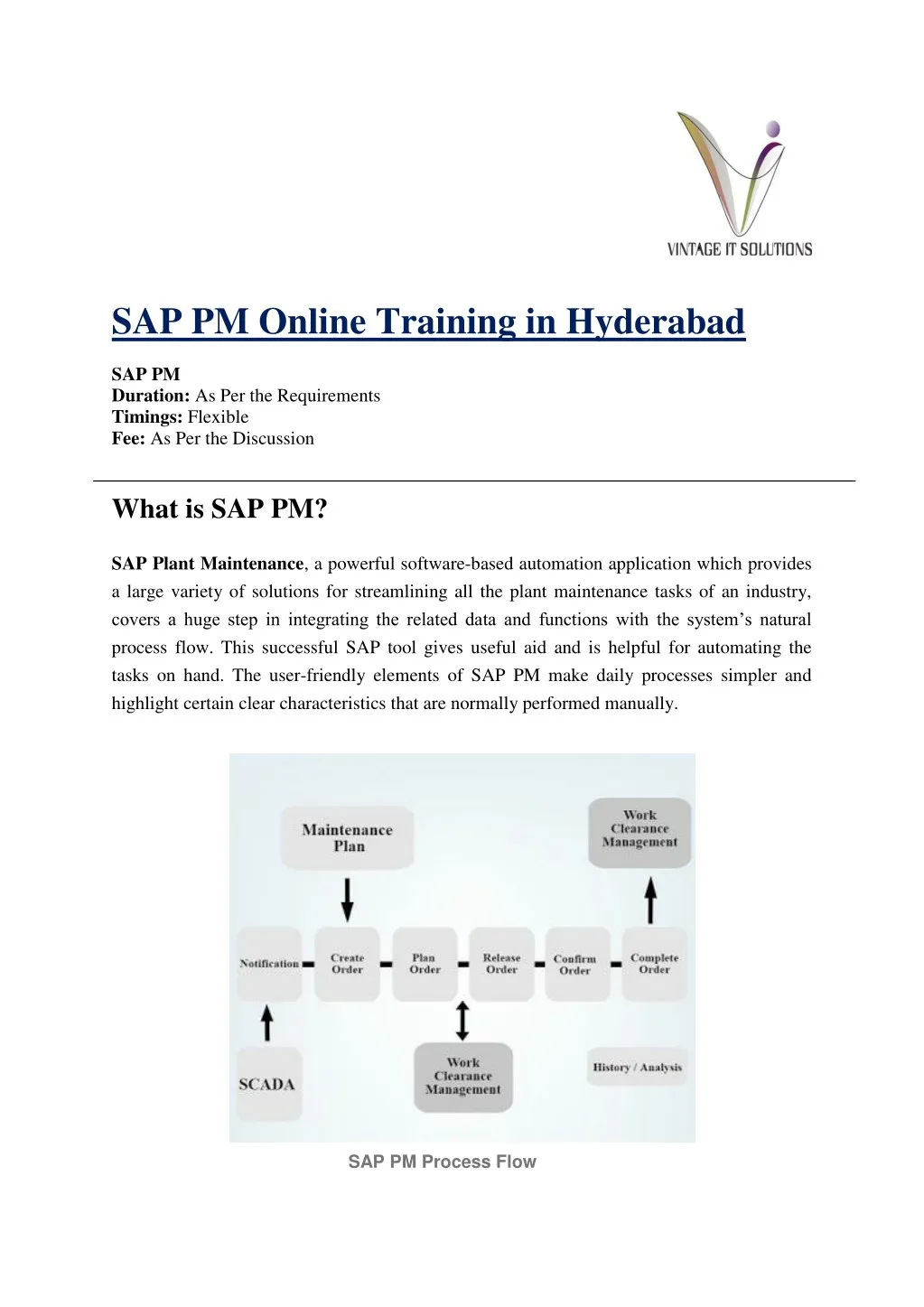 sap pm online training in hyderabad