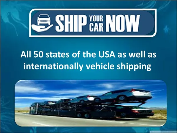 Ship a car safely and at less cost