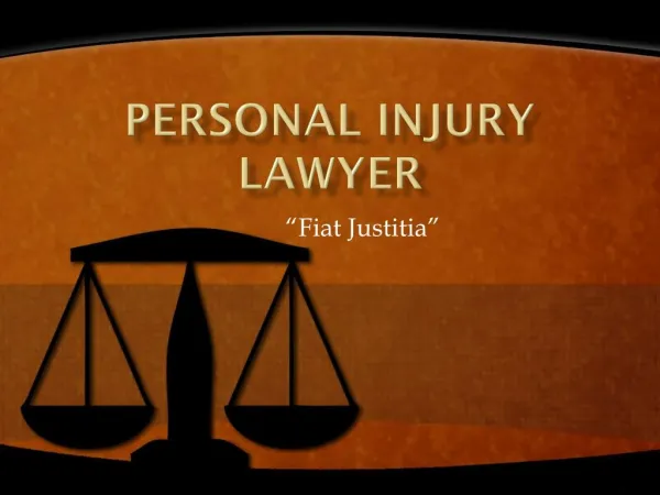 Personal Injury Lawyer - Fiat Justitia