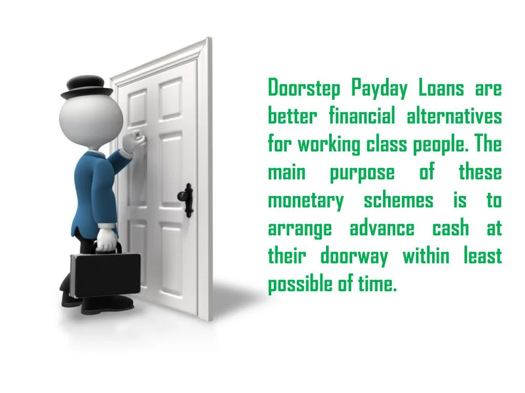 doorstep payday loans are better financial