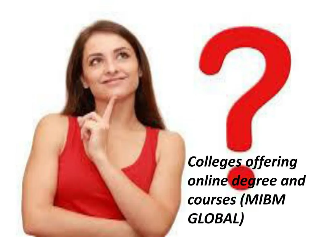 colleges offering online degree and courses mibm