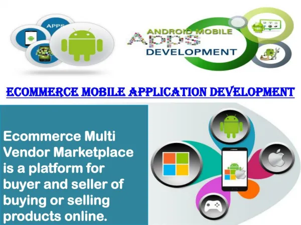 Best ecommerce mobile application development