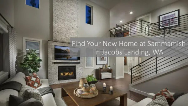 Find Your New Home at Sammamish in Jacobs Landing, WA