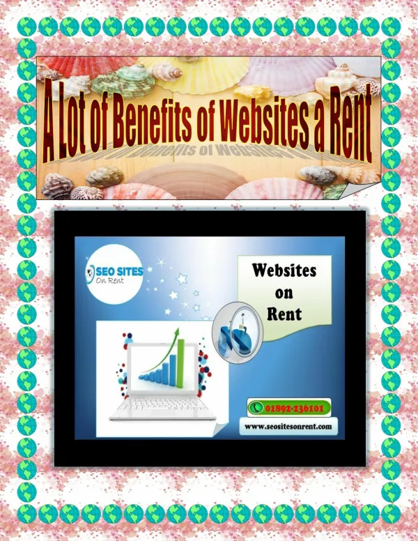 A Lot of Benefits of Websites a Rent
