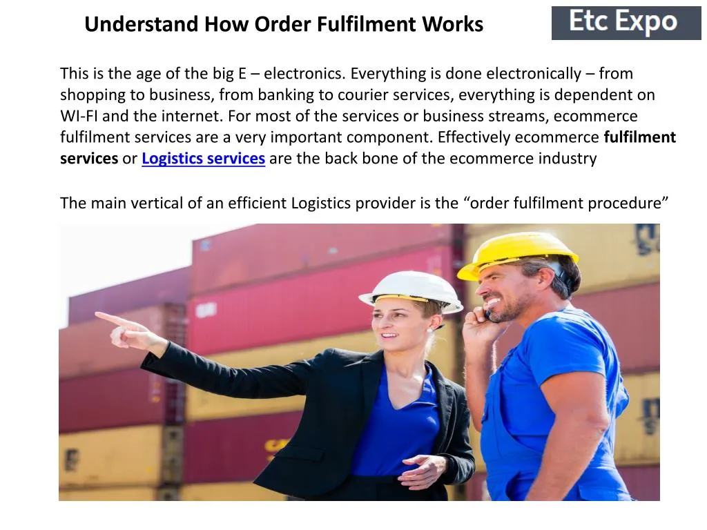 understand how order fulfilment works
