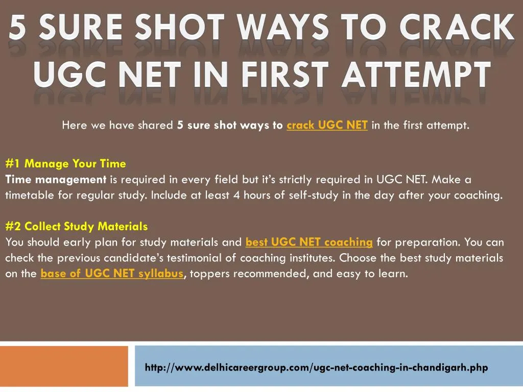 5 sure shot ways to crack ugc net in first attempt