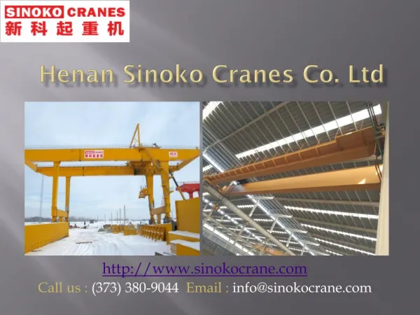 Henan Sinoko Cranes Co. LTD