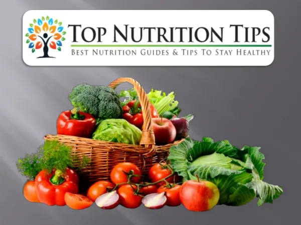 Top Nutrition Tips | Secret Ways To Stay Healthy