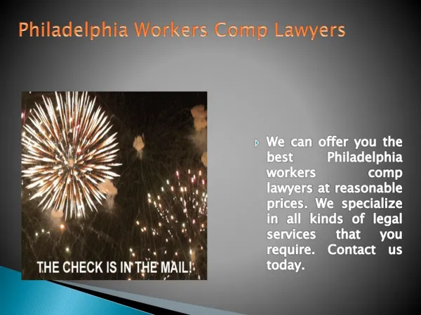 PA Workers' Compensation Lawyers