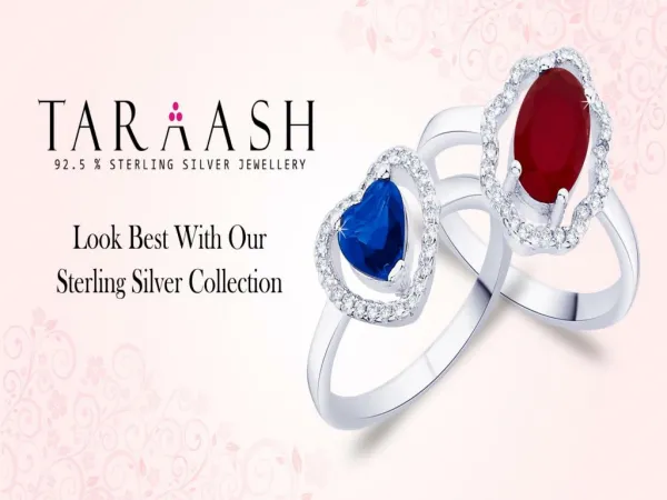 Buy Pure Sterling Silver Jewellery for Woman only on Taraash