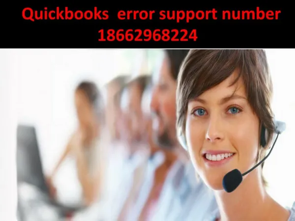 Quickbooks error support number
