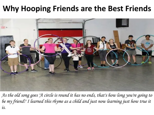 Why Hooping Friends are the Best Friends