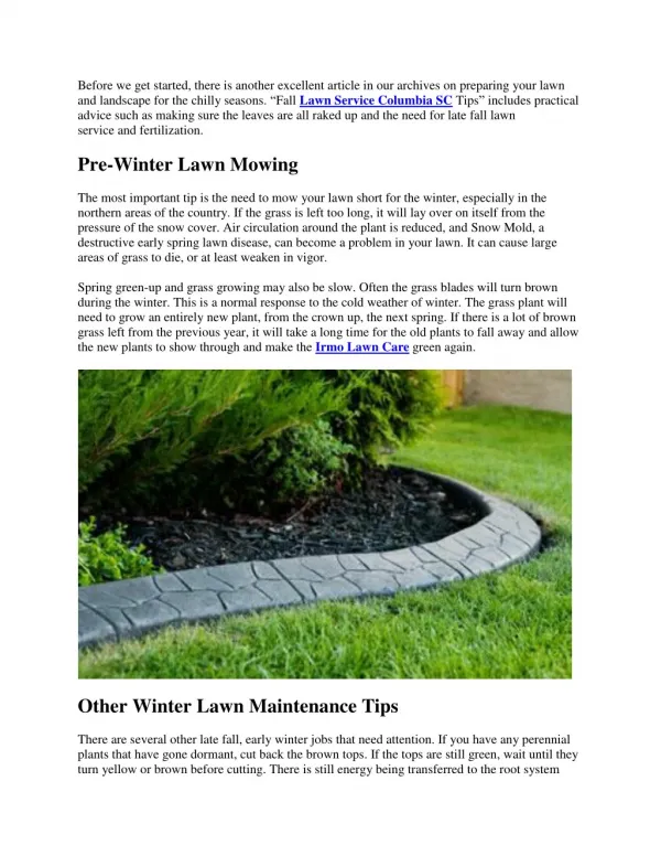 How to Prepare Your Lawn and Landscape for Winter