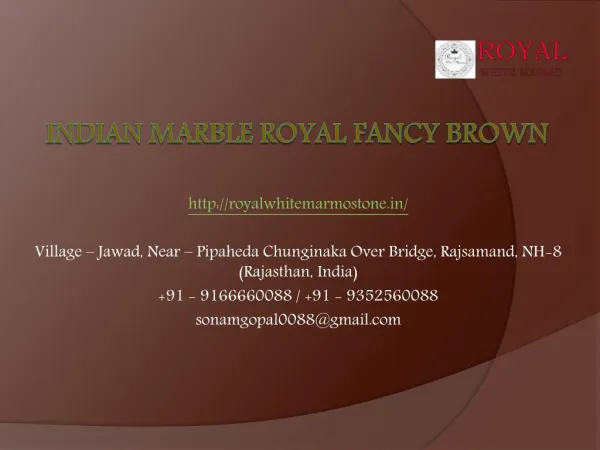 Indian Marble Royal Fancy Brown