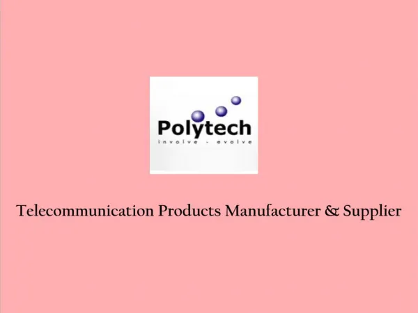 Telecommunication Components Suppliers