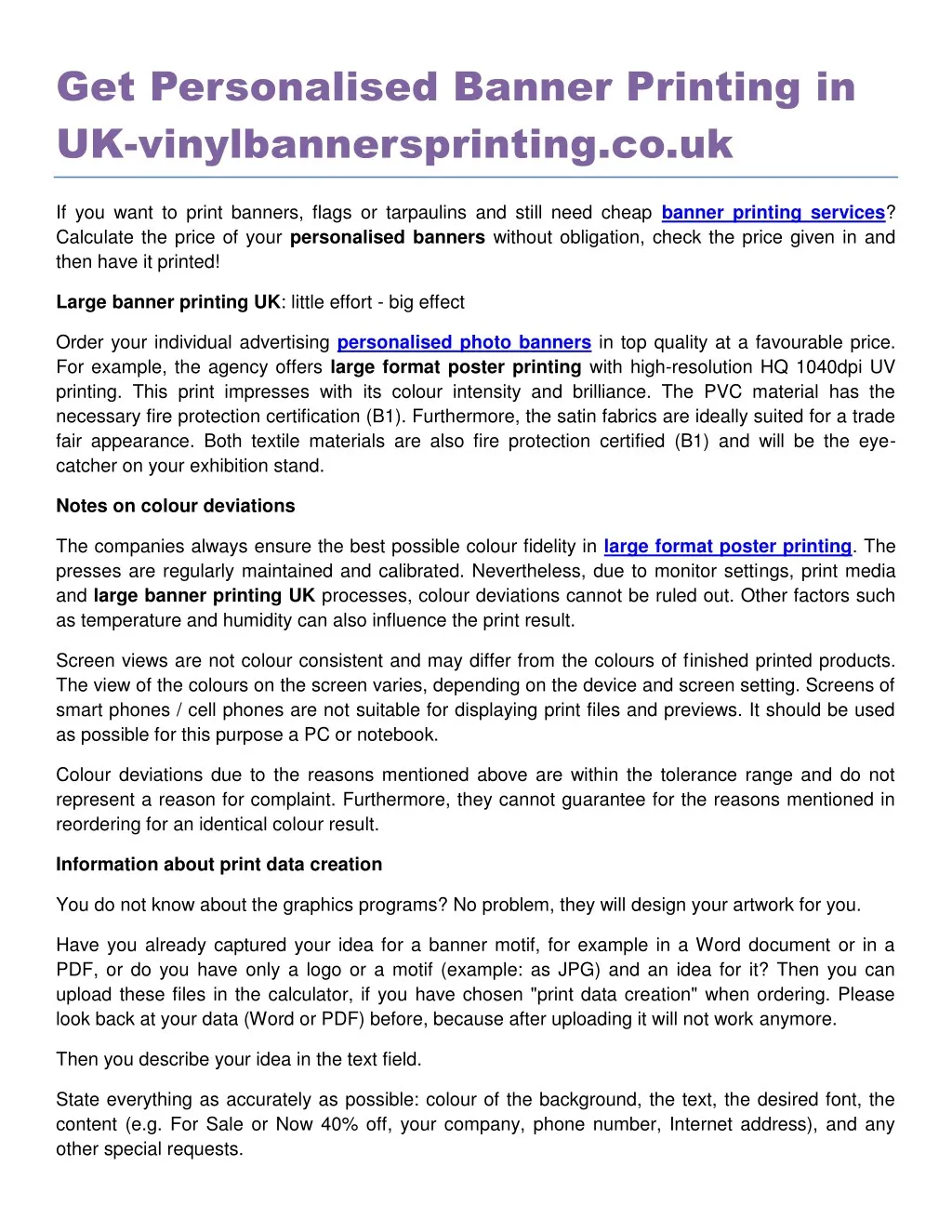 get personalised banner printing