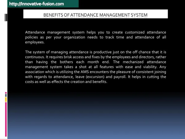 Top Benefits of Attendance Management System