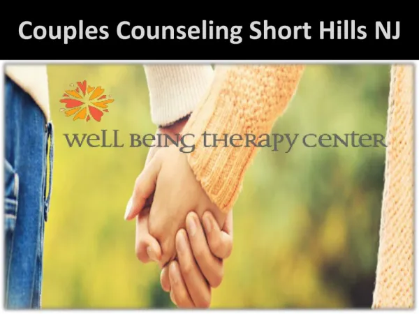 Couples Counseling Short Hills NJ