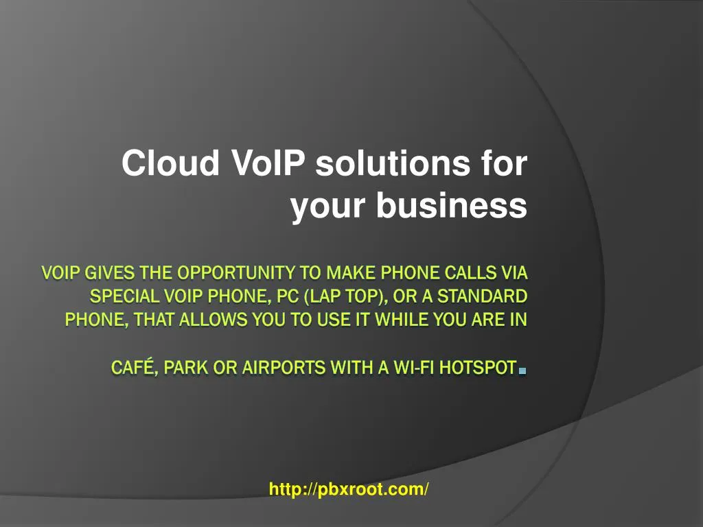 cloud voip solutions for your business